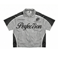 Gray/Black Racer Top